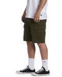 The Billabong Mens Combat Cargo Shorts in Military