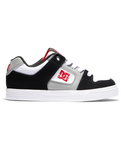 The DC Shoes Boys Boys Pure Shoes in White, Black & Red