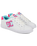 The DC Shoes Womens Chelsea Shoes in White, Crazy Pink & Blue