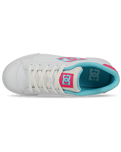The DC Shoes Womens Chelsea Shoes in White, Crazy Pink & Blue