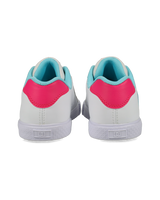 The DC Shoes Womens Chelsea Shoes in White, Crazy Pink & Blue