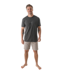 Belted Chino Walkshorts in Stone Cloud