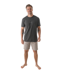 Belted Chino Walkshorts in Stone Cloud