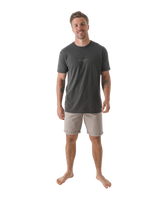 Belted Chino Walkshorts in Stone Cloud
