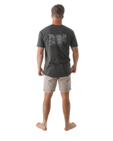 Belted Chino Walkshorts in Stone Cloud