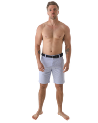 The Salt Water Seeker Mens Cotton Walkshorts in Light Blue