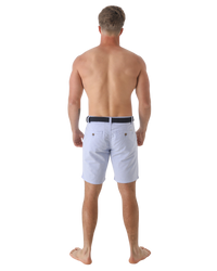 The Salt Water Seeker Mens Cotton Walkshorts in Light Blue