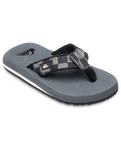 The Quiksilver Boys Boys Monkey Abyss Flip Flops in Grey