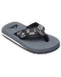 The Quiksilver Boys Boys Monkey Abyss Flip Flops in Grey