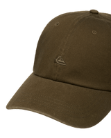 The Quiksilver Mens Decades Cotton Cap in Dark Olive