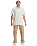 The Quiksilver Mens DNA Polo Shirt in Fog