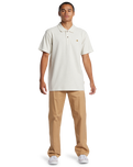 The Quiksilver Mens DNA Polo Shirt in Fog