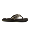 Monkey Abyss Flip Flops in Green, Brown & Black