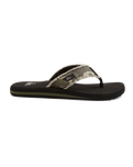 Monkey Abyss Flip Flops in Green, Brown & Black