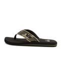 Monkey Abyss Flip Flops in Green, Brown & Black