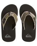Monkey Abyss Flip Flops in Green, Brown & Black