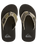 Monkey Abyss Flip Flops in Green, Brown & Black