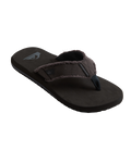 Monkey Abyss Flip Flops in Black & Brown