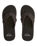 Monkey Abyss Flip Flops in Black & Brown