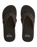 Monkey Abyss Flip Flops in Black & Brown