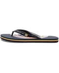 The Quiksilver Mens Molokai Art Flip Flops in Blue & Orange