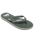 The Quiksilver Mens Molokai Core Flip Flops in Khaki