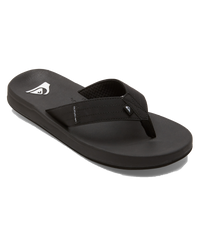 The Quiksilver Mens Rivi III Flip Flops in Black