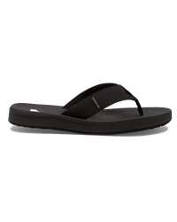 The Quiksilver Mens Rivi III Flip Flops in Black