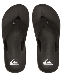 The Quiksilver Mens Rivi III Flip Flops in Black
