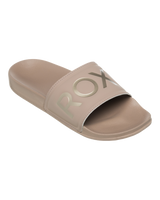 The Roxy Womens Slippy II Sliders in Taupe