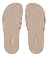 The Roxy Womens Slippy II Sliders in Taupe