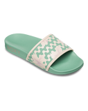 The Roxy Womens Slippy IV Sliders in Sage