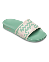 The Roxy Womens Slippy IV Sliders in Sage