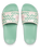 The Roxy Womens Slippy IV Sliders in Sage