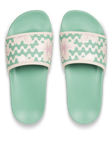The Roxy Womens Slippy IV Sliders in Sage