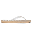 The Roxy Womens Viva Jelly Flip Flops in Champagne