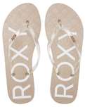 The Roxy Womens Viva Jelly Flip Flops in Champagne