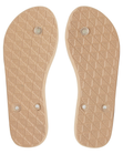 The Roxy Womens Viva Jelly Flip Flops in Champagne