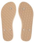 The Roxy Womens Viva Jelly Flip Flops in Champagne