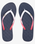 The Roxy Womens Viva Gradient Flip Flops in Navy & Orange
