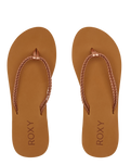 The Roxy Womens Costas II Flip Flops in Rose Gold
