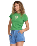 The RVCA Womens Daylight Walkshorts in Coronet Blue