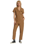 The RVCA Womens Recession Jumpsuit in Ermine