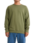 The RVCA Mens Vacancy Sweatshirt in Surplus