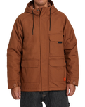 The RVCA Mens Chainmail Commuter Jacket in Rawhide
