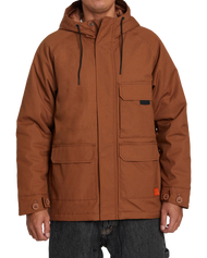 The RVCA Mens Chainmail Commuter Jacket in Rawhide