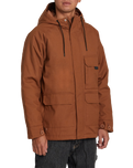 The RVCA Mens Chainmail Commuter Jacket in Rawhide