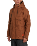 The RVCA Mens Chainmail Commuter Jacket in Rawhide