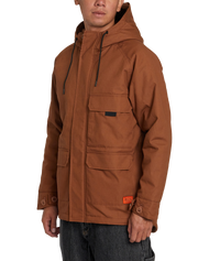 The RVCA Mens Chainmail Commuter Jacket in Rawhide