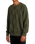 The RVCA Mens Hi Grade Boro Jumper in Olive Heather